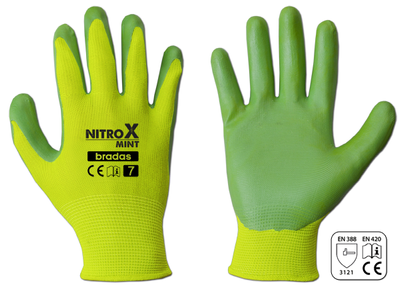 Рукавички захисні NITROX MINT нітрил, розмір 8 RWNM8 фото