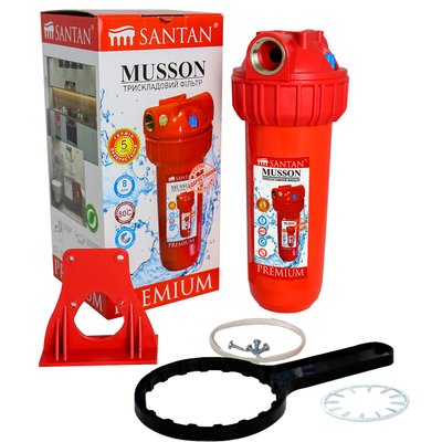 Фільтр для очищення гарячої води SANTAN Musson 3PS, 1/2" (без картриджа) 24043841 фото