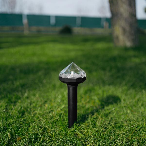 Отпугиватель кротов и грызунов на колу, в форме бриллианта, из ABS/с LED CTRL-MO113S фото