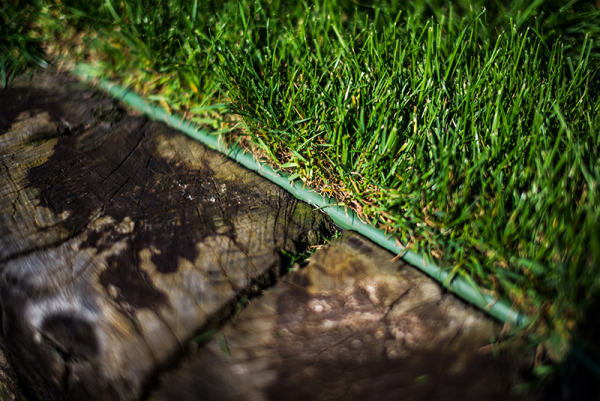 Бордюр прямий газонний 18м х 12,5см, коричневий OBKB18125 фото