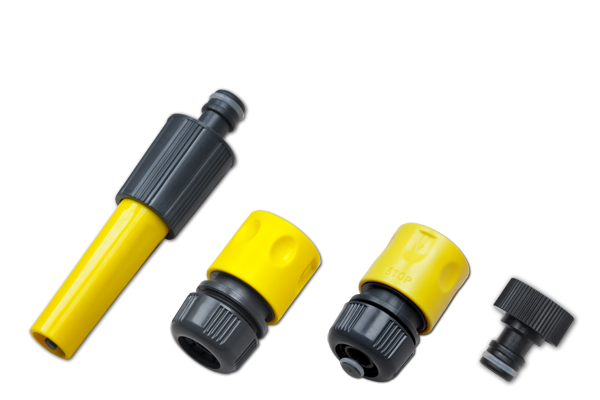Комплект для поливального шланга 1/2" - жовтий, REGEN MEISTER RM9304 фото