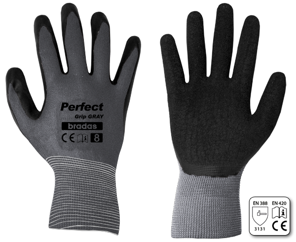 Рукавички захисні PERFECT GRIP GRAY латекс, розмір 9, RWPGGY9 RWPGGY9 фото