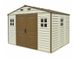 Сарай пластиковый Woodside 325x247x231 см слоновая кость, коричневая крыша 714252347 фото 1