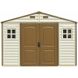 Сарай пластиковый Woodside 325x247x231 см слоновая кость, коричневая крыша 714252347 фото 2