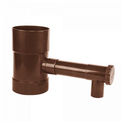 Дощоприймач з клапаном, Ø100мм, коричневий IBCLZ1-100-BR фото